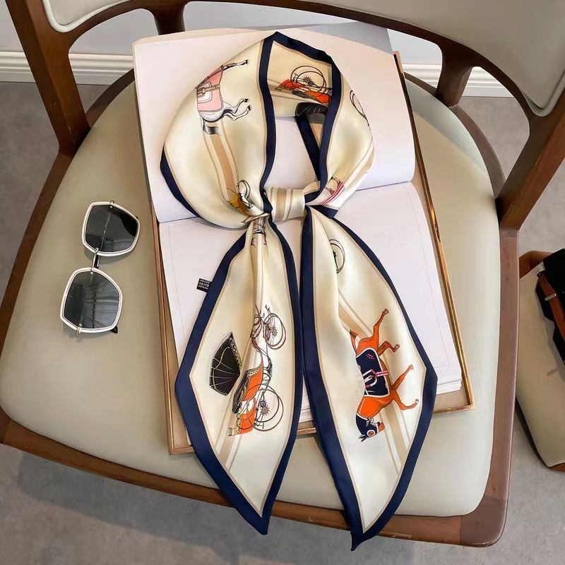 Luxury Bags Quality - Luxury Design Silk Skinny Headwear Scarf