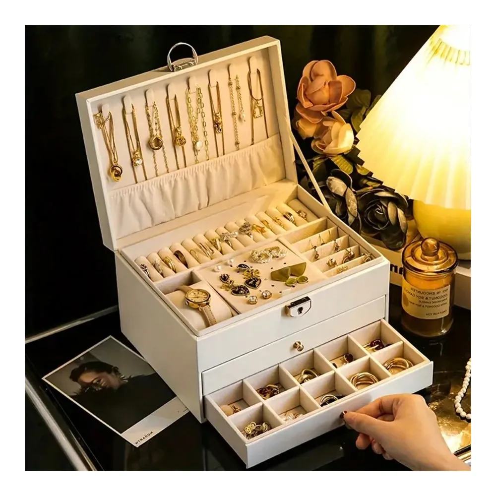 Luxury Bags - Luxury Double Triple Layer Jewelry Box