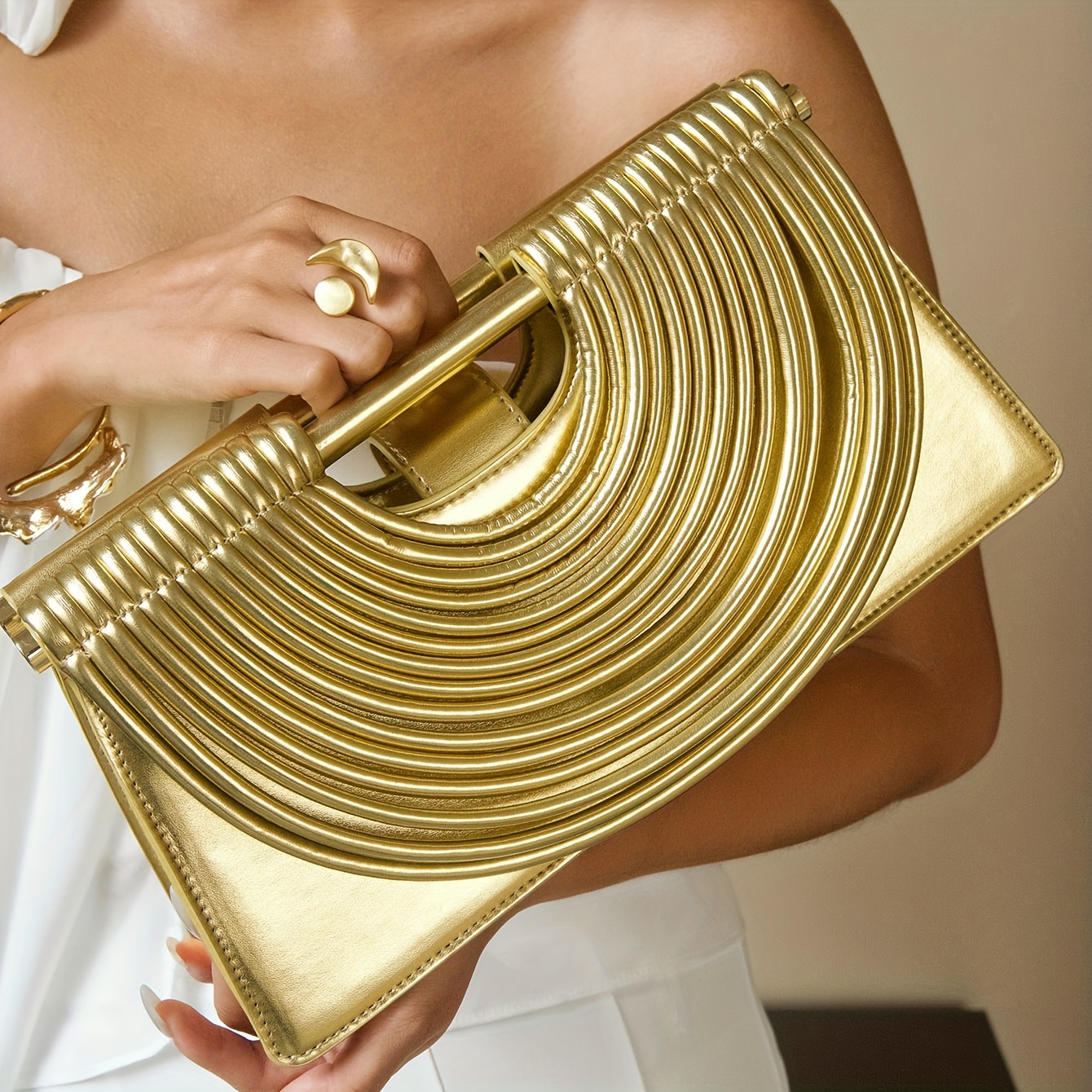 Luxury Bags Laptop - Handbags for Women 2025 New Gold