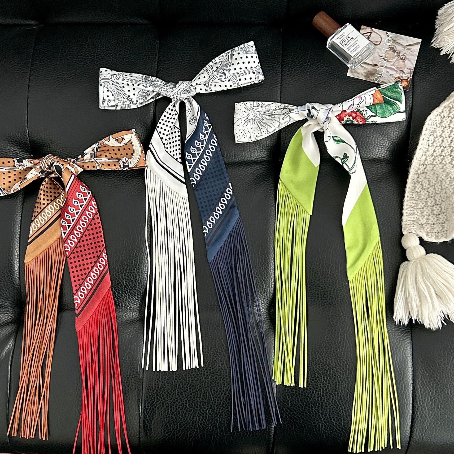 Luxury Tassel Skinny Scarf for - Luxury Bags Online 리뷰 및 가격