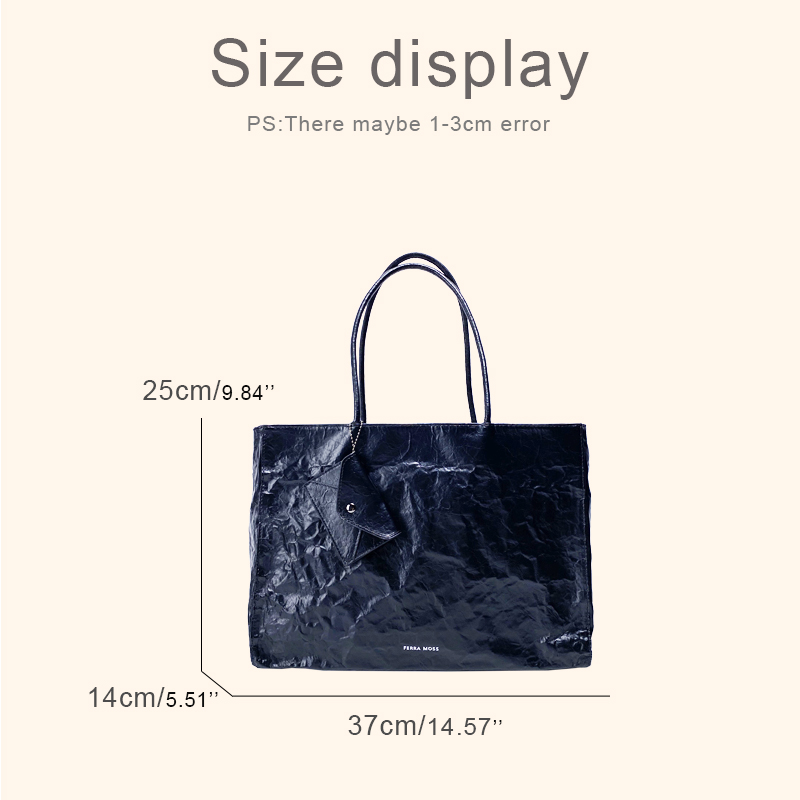 Korean Casual Kraft Paper Tote - Luxury Bags Reseller 리뷰 및 가격