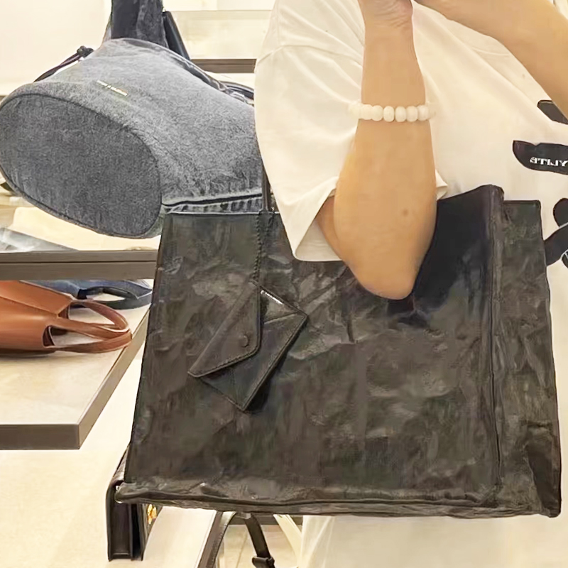 Korean Casual Kraft Paper Tote - Luxury Bags Reseller 리뷰 및 가격