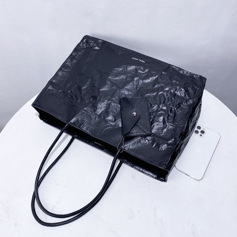 Korean Casual Kraft Paper Tote - Luxury Bags Reseller 리뷰 및 가격