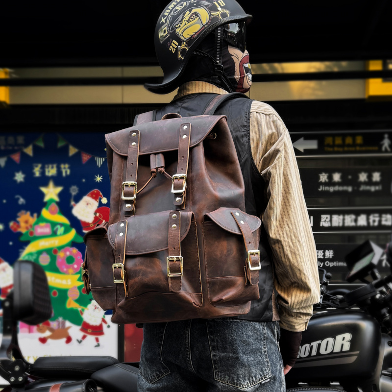 New Arrivals Leather Backpack  - Luxury Bags Laptop 리뷰 및 가격