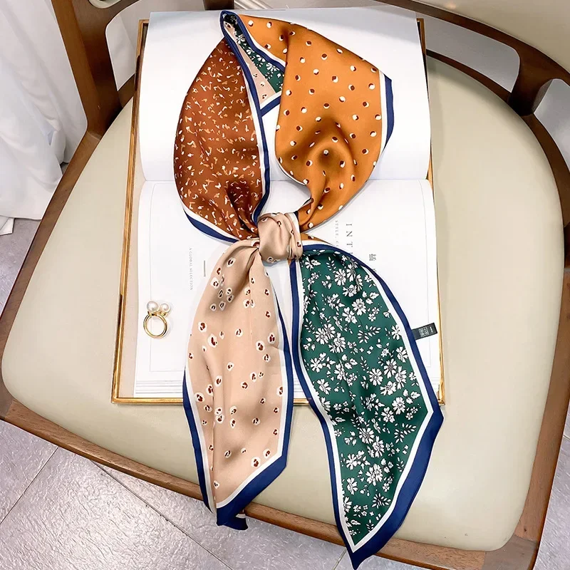 Design Print Skinny Scarf Plai - Luxury Bags Online 리뷰 및 가격