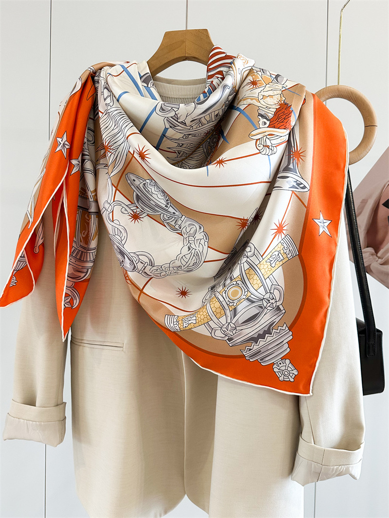 Luxury Brand Scarf Large Silk  - Luxury Bags For Summer 리뷰 및 가격