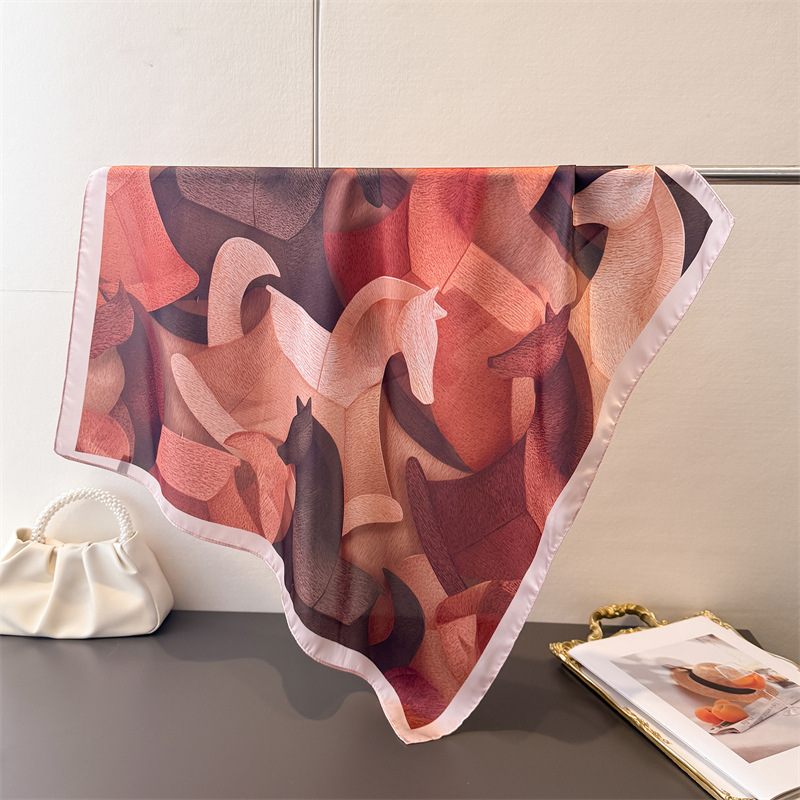 70cm Luxury Silk Square Scarf  - Luxury Bags For Summer 리뷰 및 가격