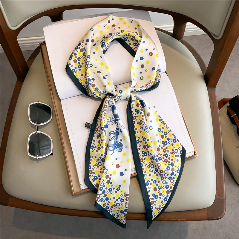 Fashion Print Long Silk Scarf  - Luxury Bags Online 리뷰 및 가격