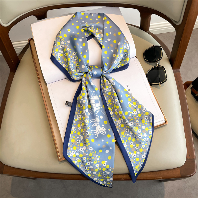 Fashion Print Long Silk Scarf  - Luxury Bags Online 리뷰 및 가격