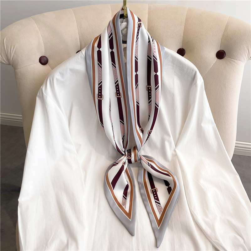 Fashion Print Long Silk Scarf  - Luxury Bags Online 리뷰 및 가격