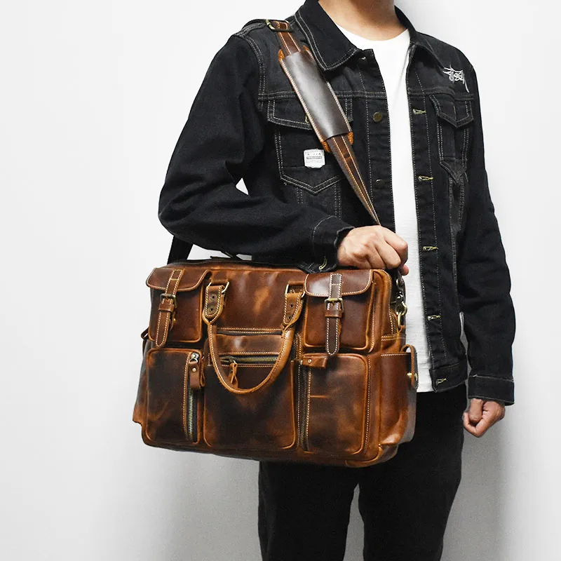 Vintage Men's Black Shoulder B - Luxury Bags Laptop 리뷰 및 가격