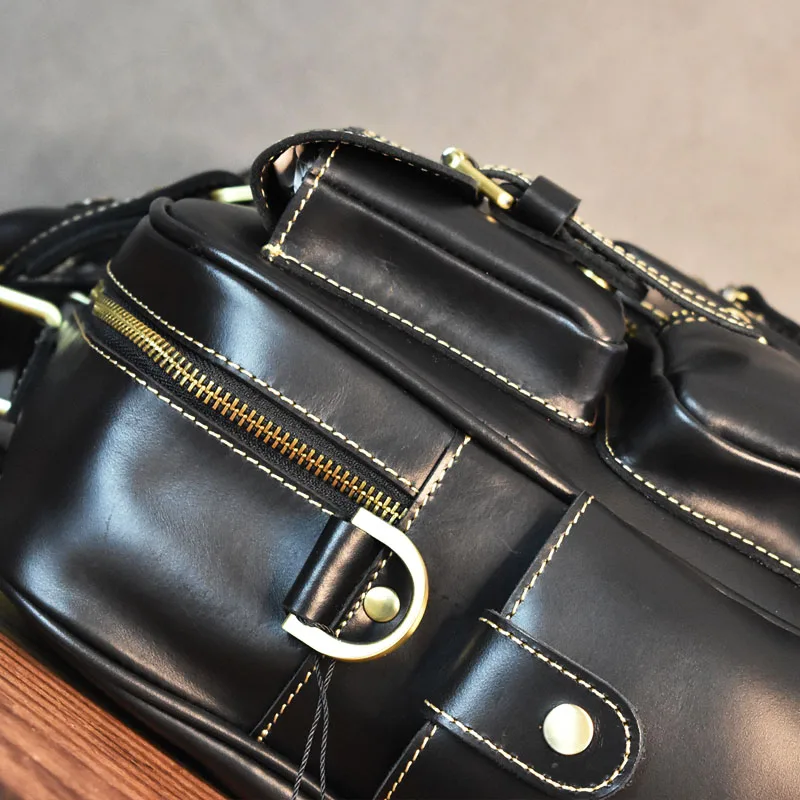 Vintage Men's Black Shoulder B - Luxury Bags Laptop 리뷰 및 가격