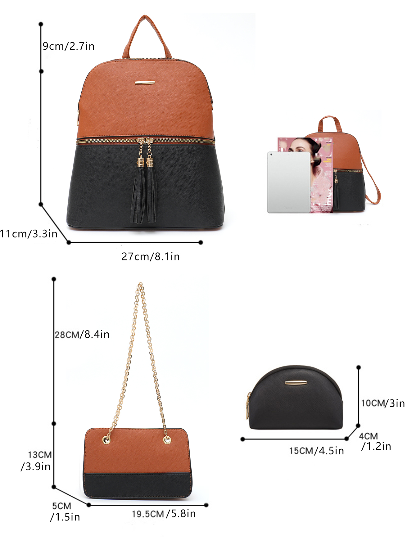 4 PCS Bags Set Women's Fashion - Luxury Bags Quality 리뷰 및 가격
