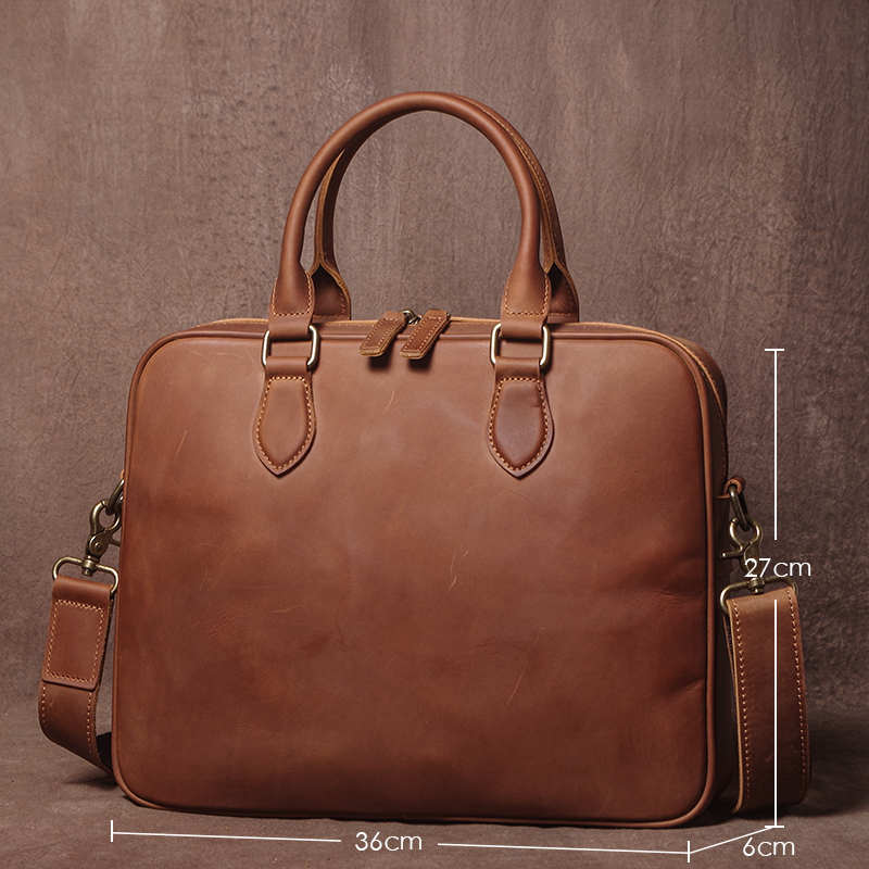 GURO Men Crazy Horse Cowhide B - Luxury Bags Laptop 리뷰 및 가격