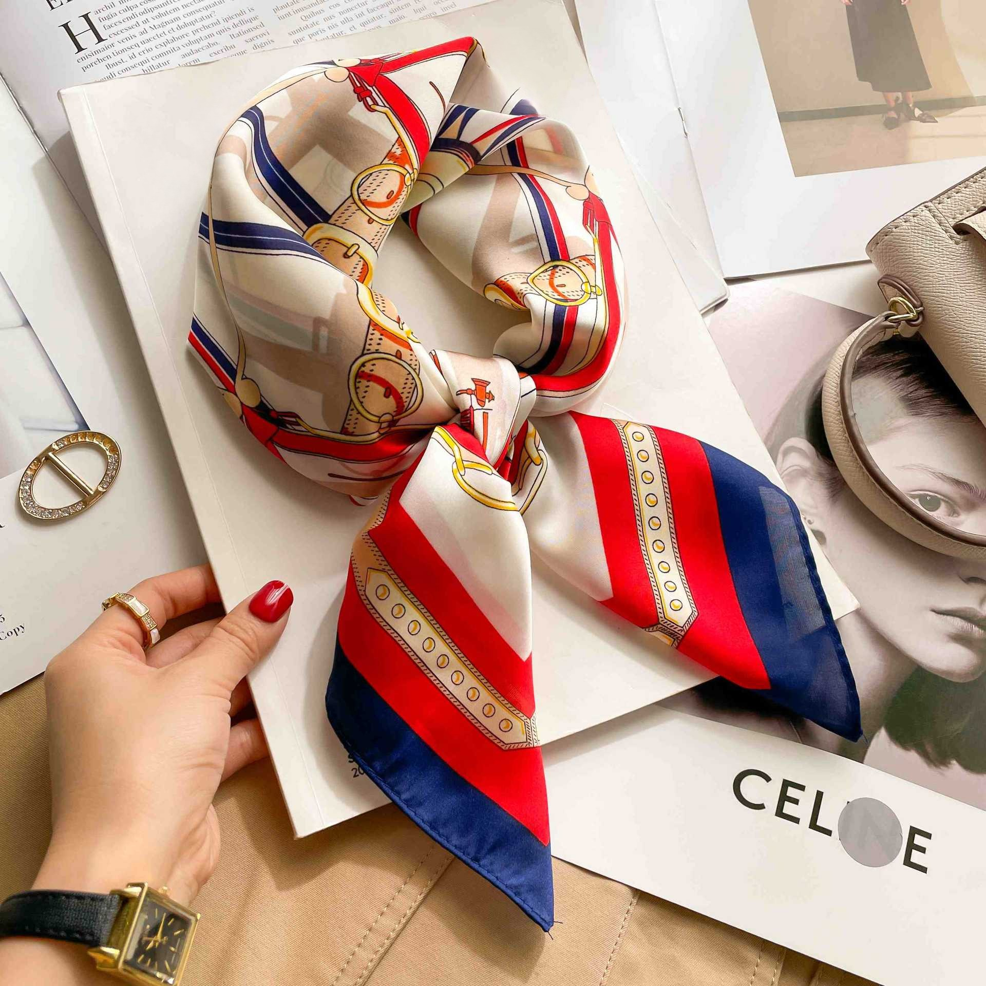 70cm Luxury Belt Print Silk Sq - Luxury Bags Online 리뷰 및 가격