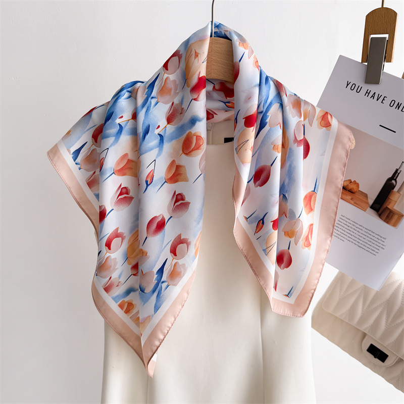 Luxury Printed Square Scarves  - Luxury Bags For Summer 리뷰 및 가격